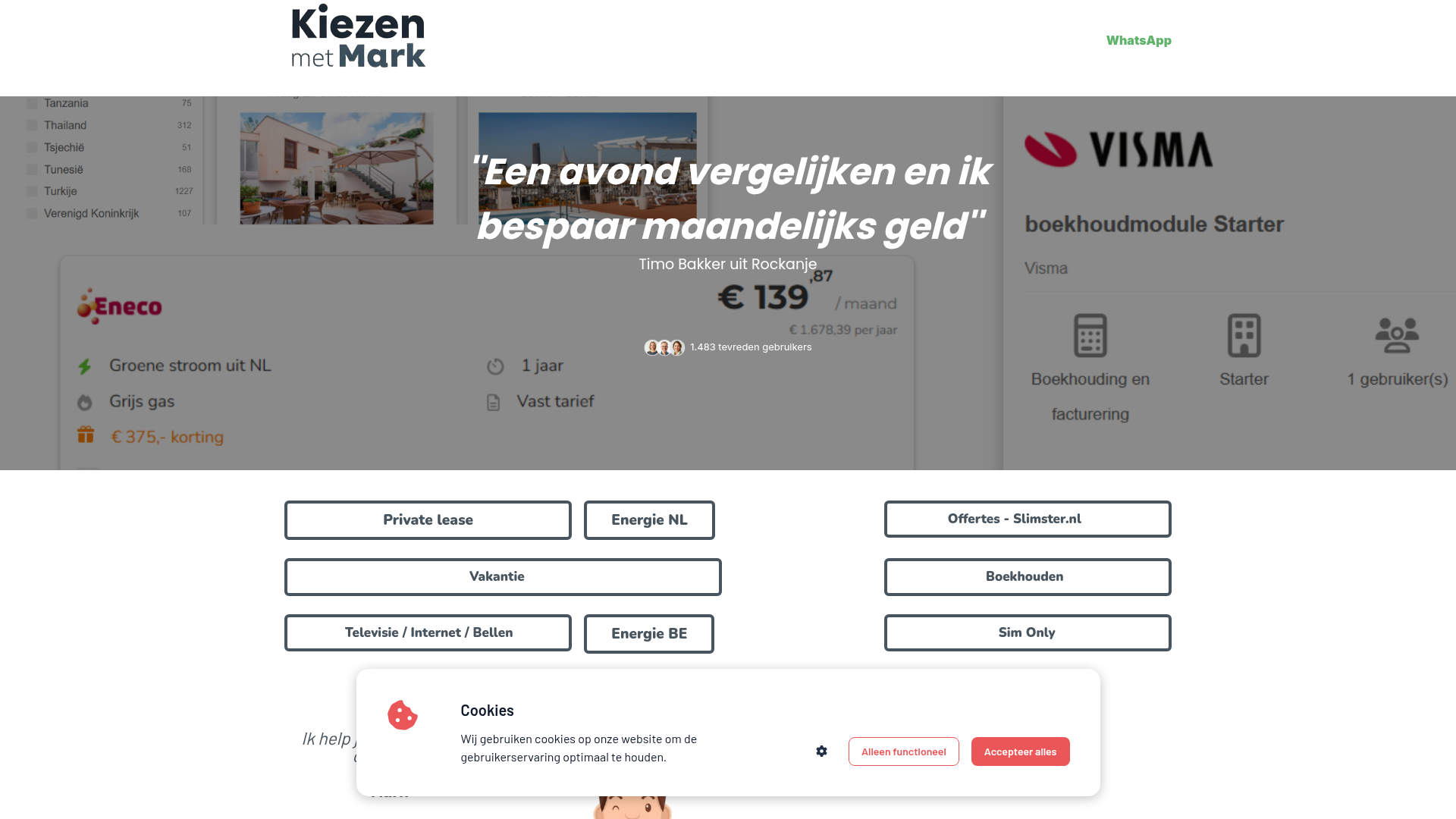 Affiliate vergelijkingswebsite