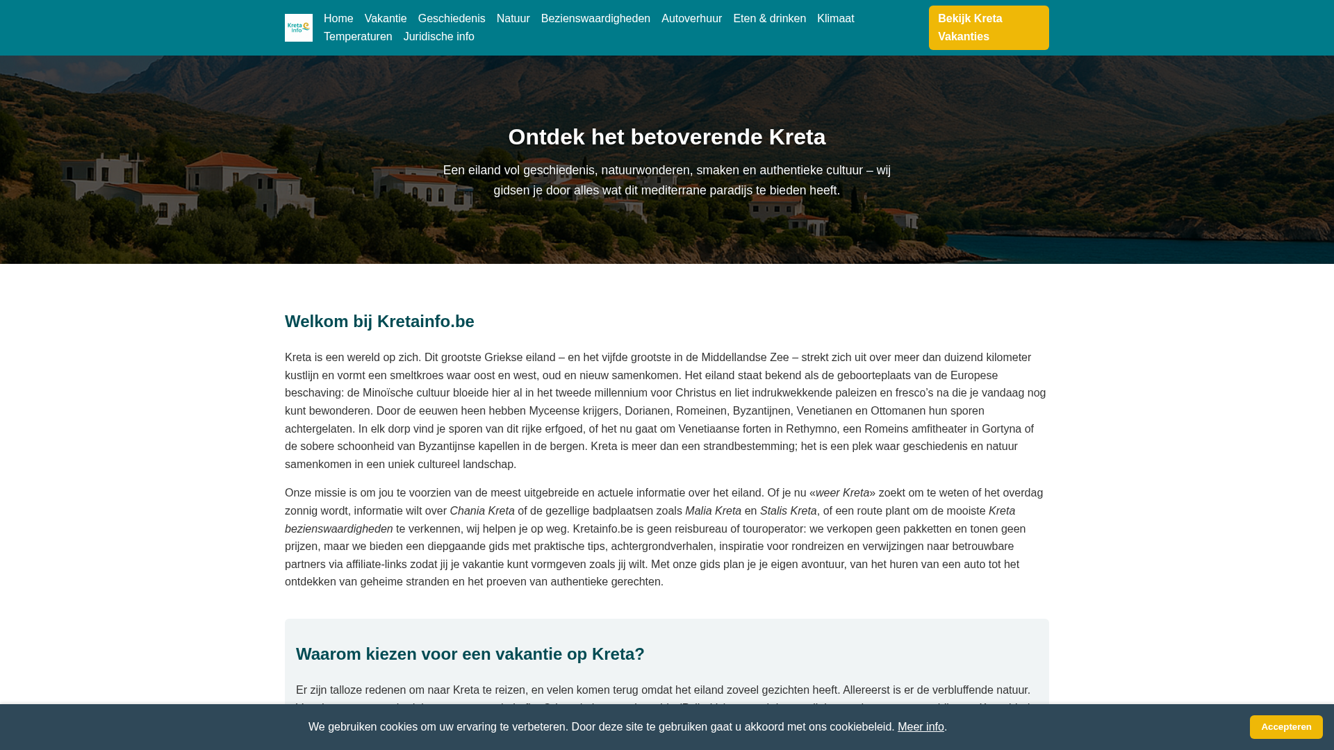 KretaInfo.be | HTML website