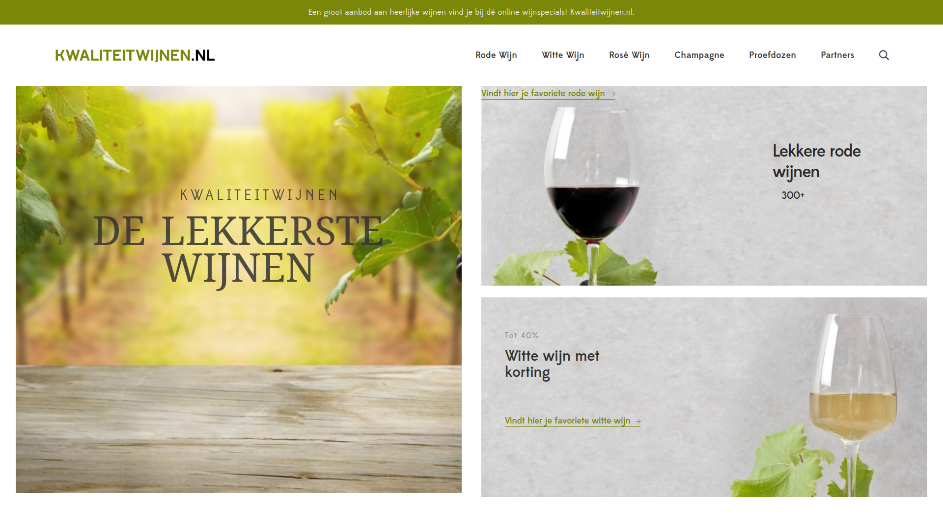 Kant en klare wijn webshop uit 2016!
