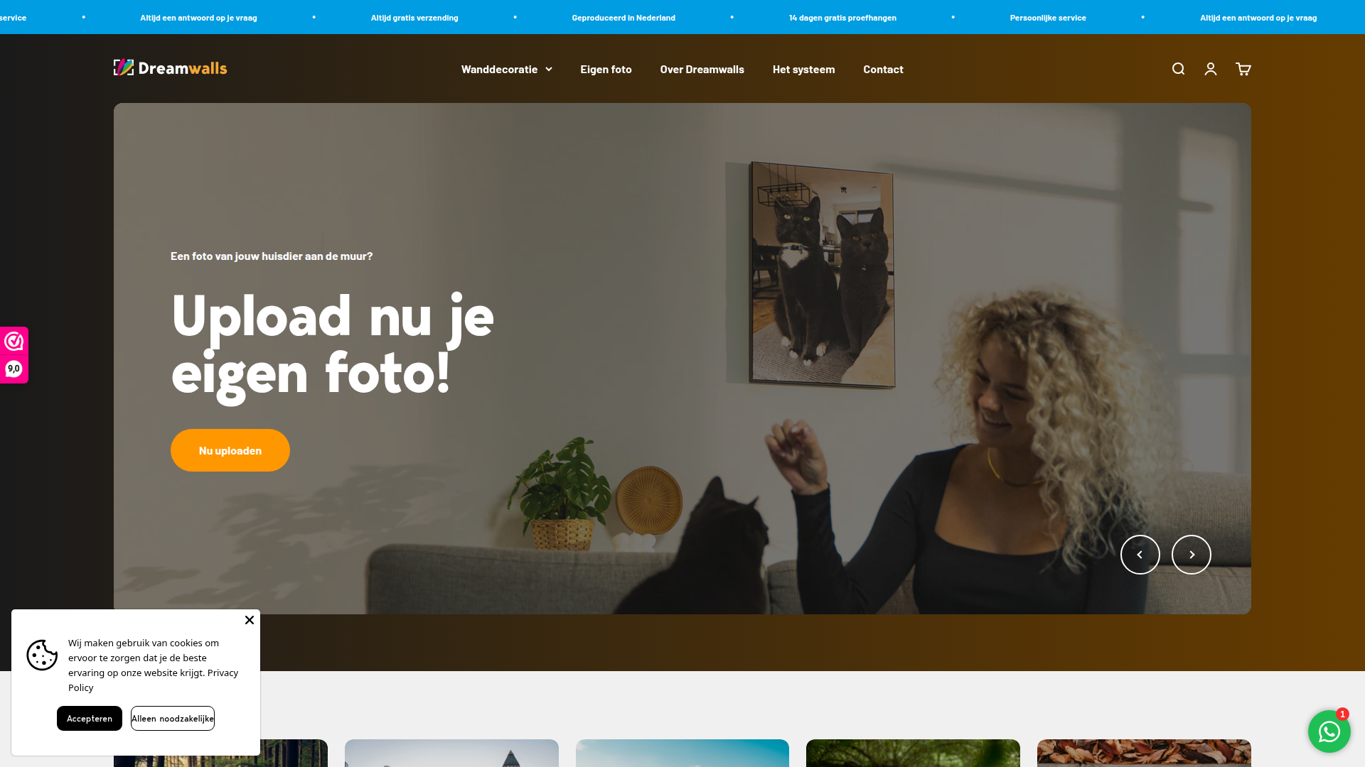 Complete maatwerk webshop in een opkomende niche.