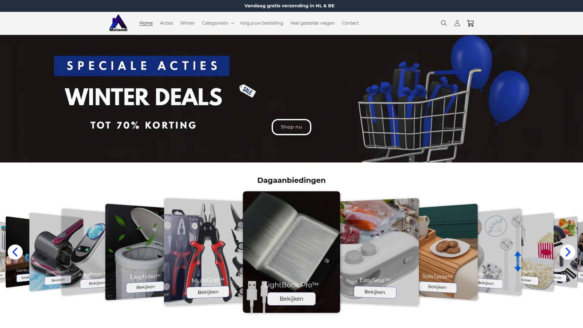 Verkoop dropship website