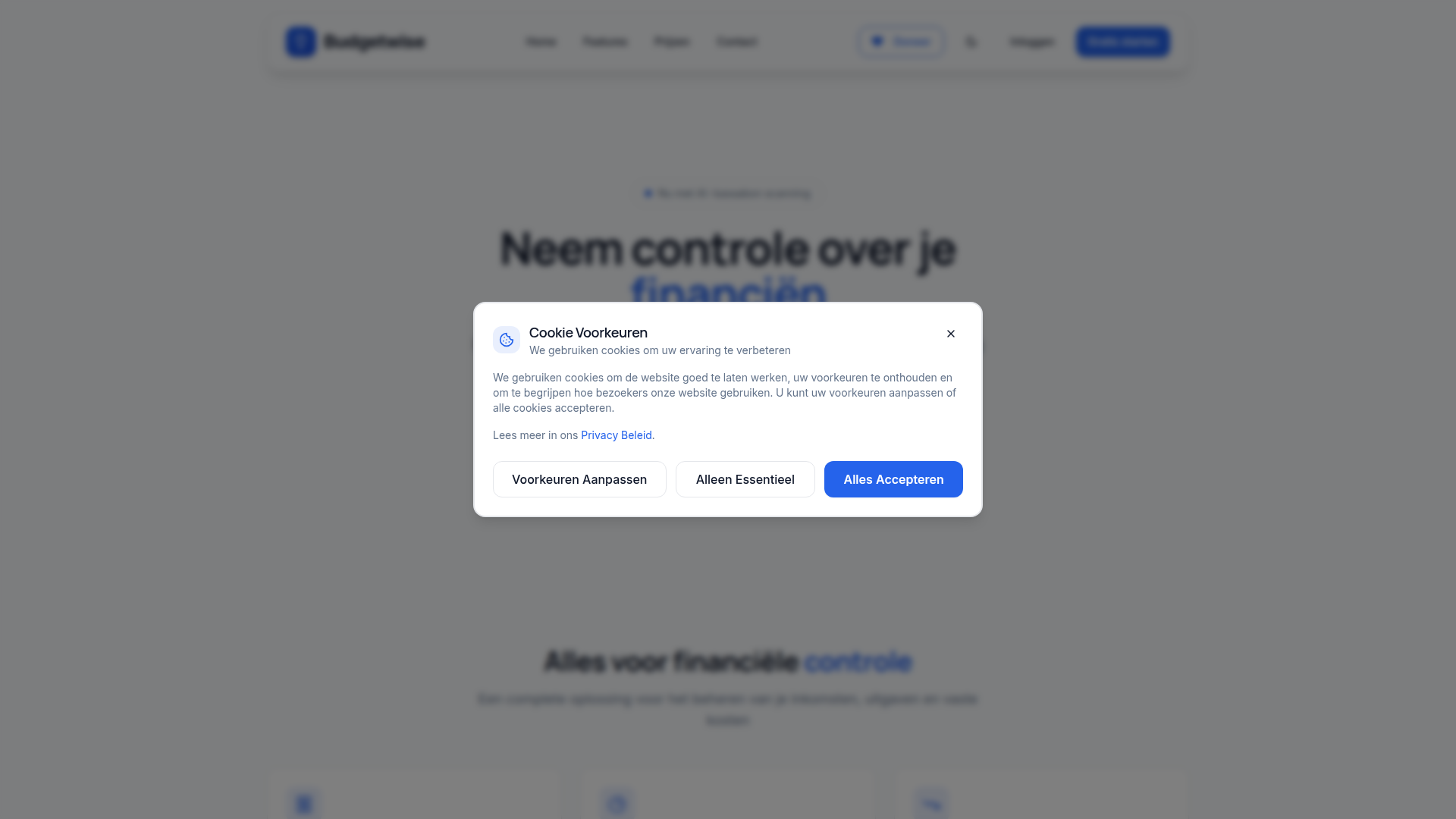 Budgetwise.be + bijna kant en klare budgettool