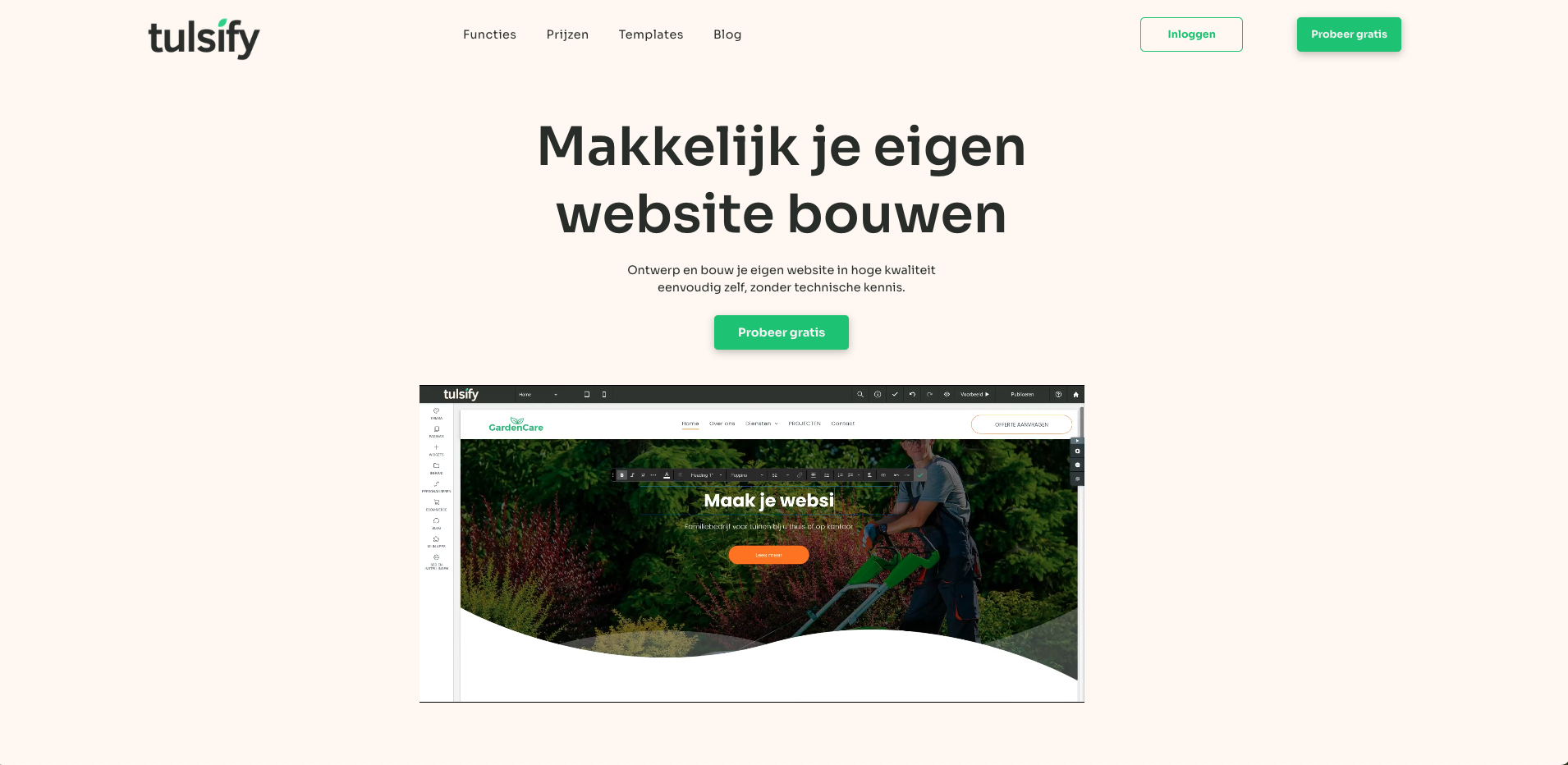 SaaS-platform voor het bouwen van websites te koop