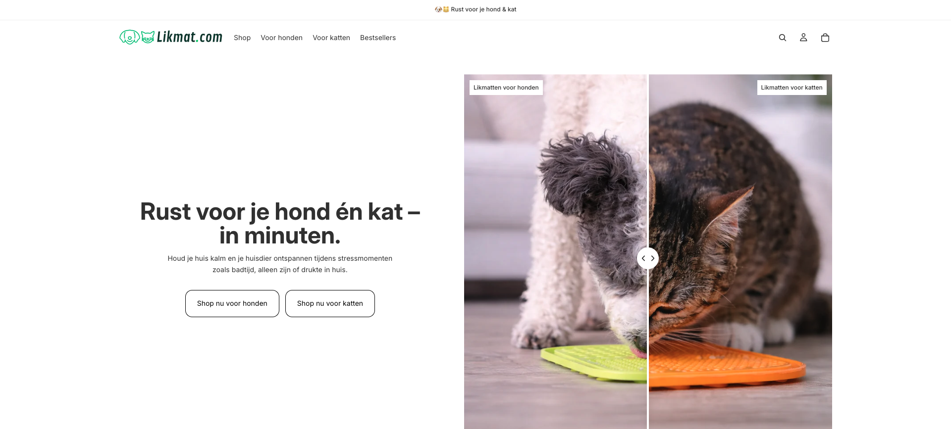 Huisdieren Dropship E-commerce Website met Groeipotentieel te koop