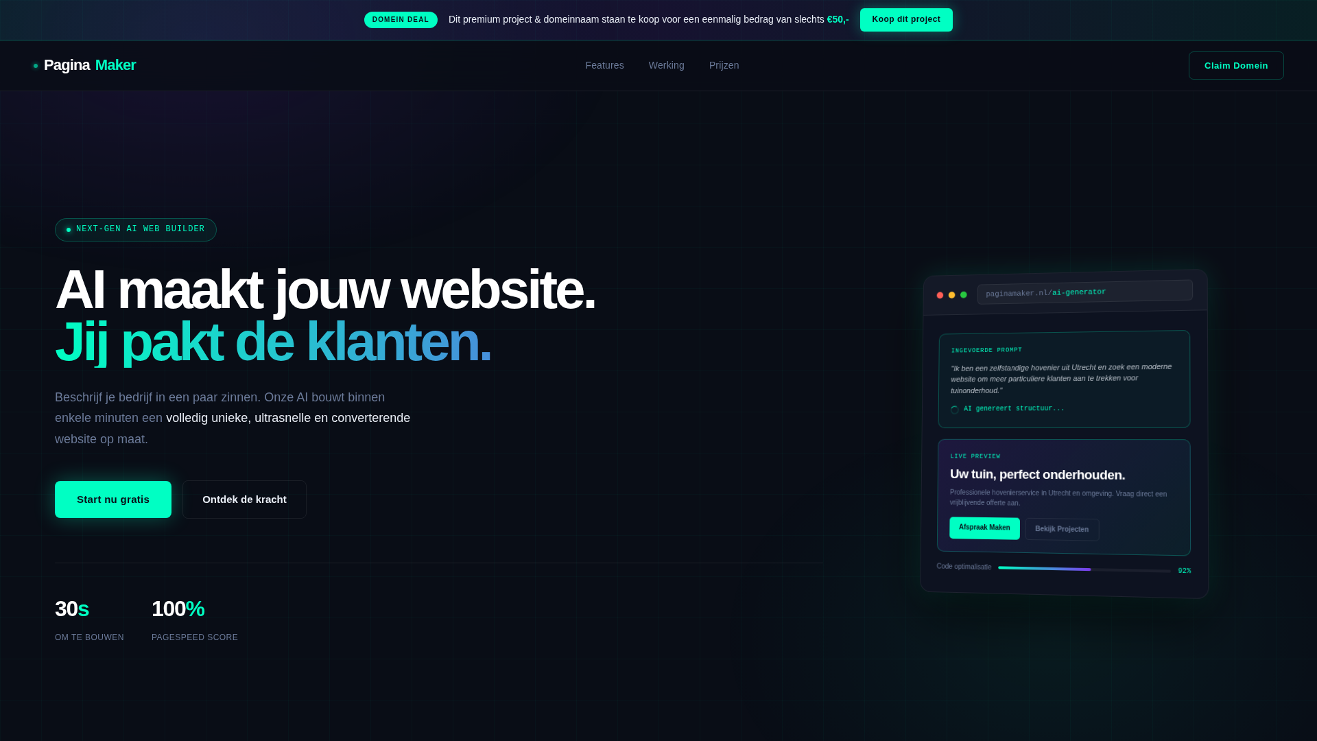 PaginaMaker.nl — Next-Gen AI Web Builder