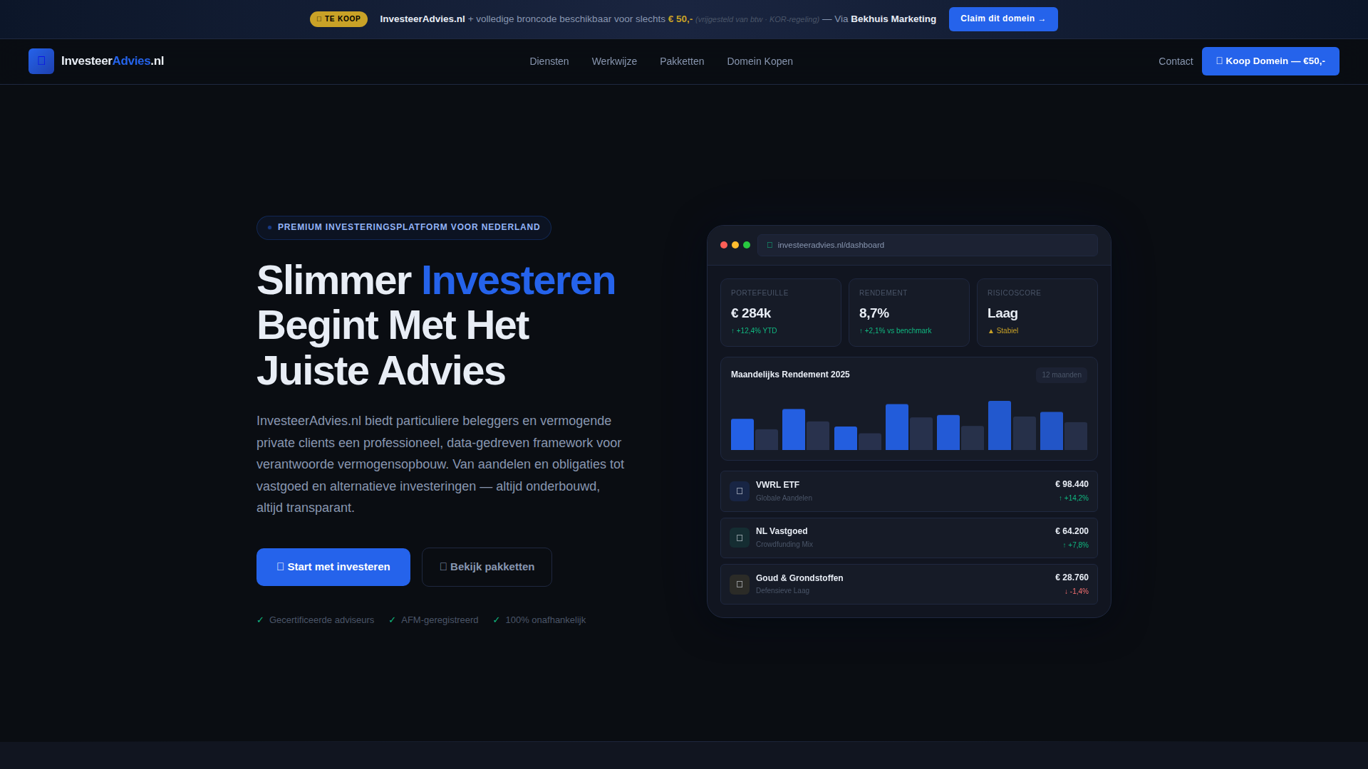 InvesteerAdvies NL — Jouw Startpunt voor Slimme Investeringen