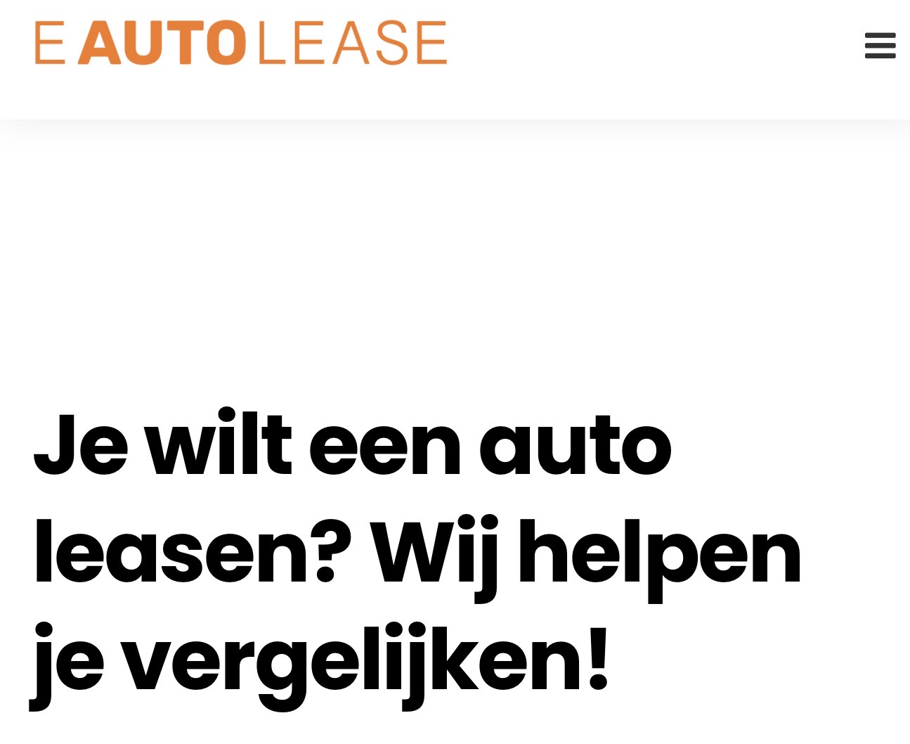 Startklare affiliate website voor lease auto's